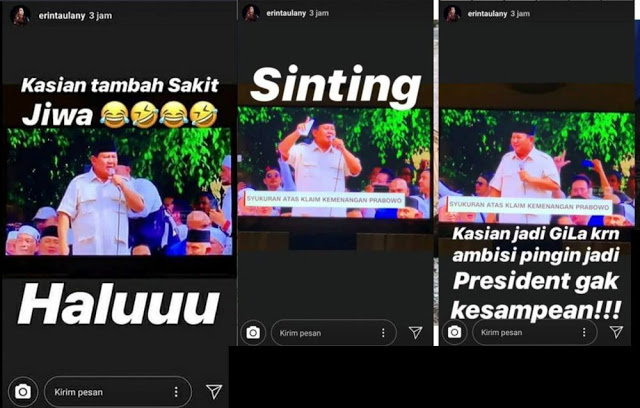 Sebut Prabowo Sinting, Istri Komedian Andre Taulany Dilaporkan Polisi